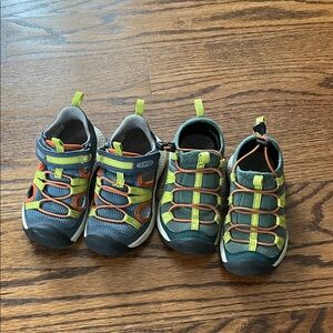 Keen Kids' Blue and Green Sneakers